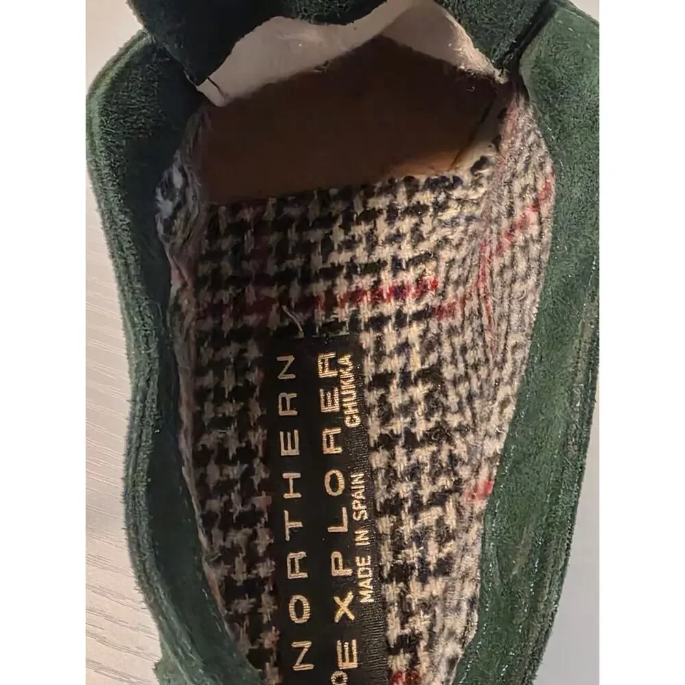 Northern Explorer Women's 8 Green Suede Chukka Boots Casual Cottagecore Outdoor